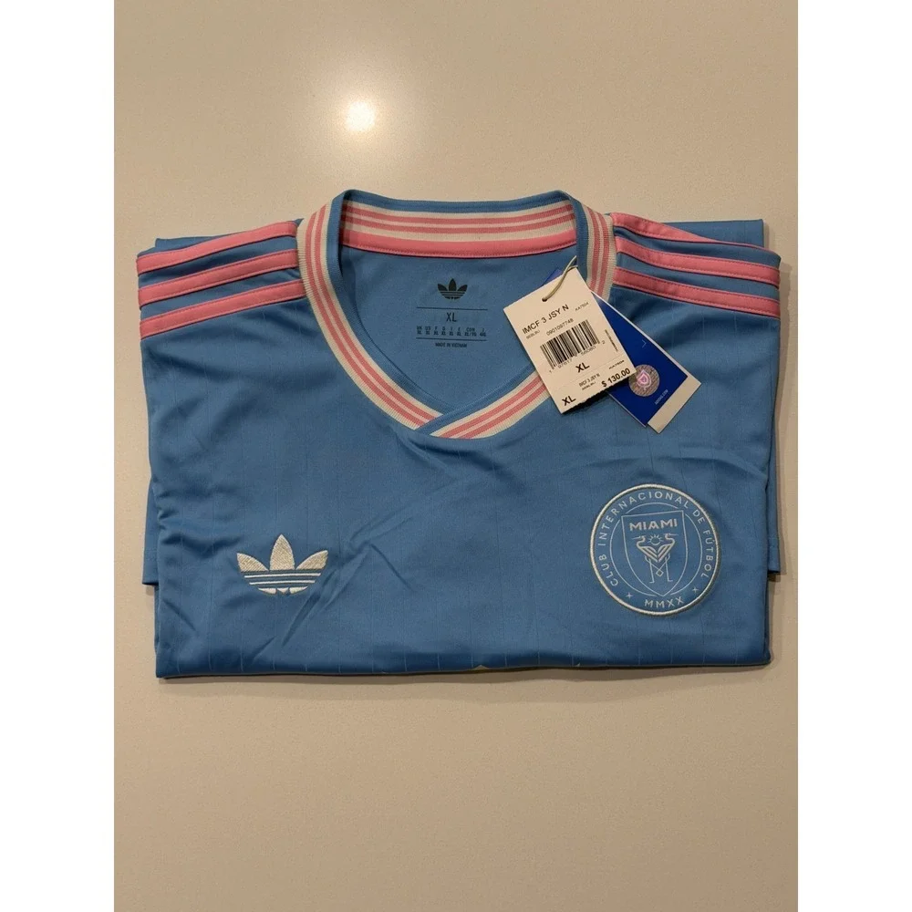 Adidas Inter Miami CF Lionel Messi Jersey KA7504 MLS Mens XL NWT Blue